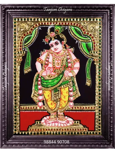 Graceful Krishna Tanjore Painting